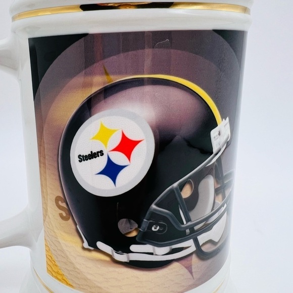 SUPER BOWL XLV STEELERS VS GREEN BAY PACKERS 2011 LARGE BEER MUG - Picture 11 of 12